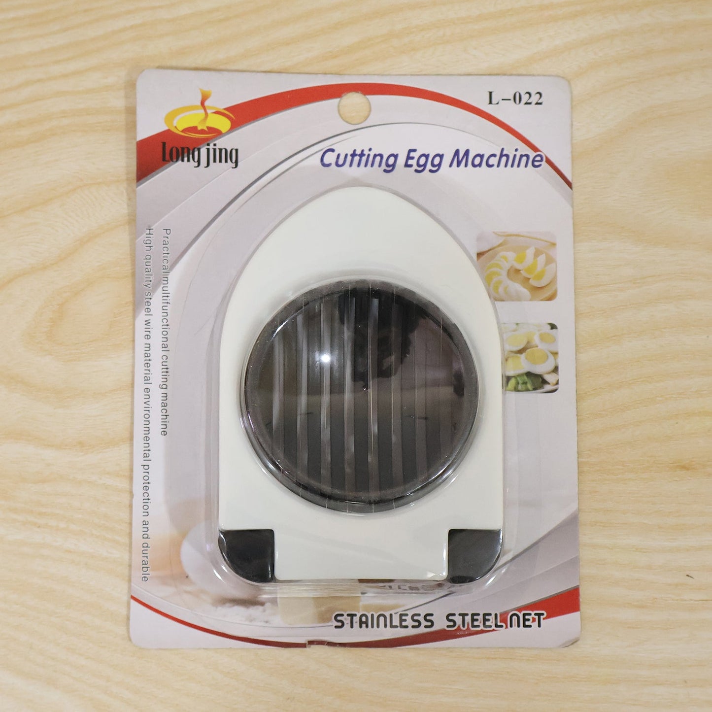 Stainless steel egg cutter for boiled eggs and soft foods