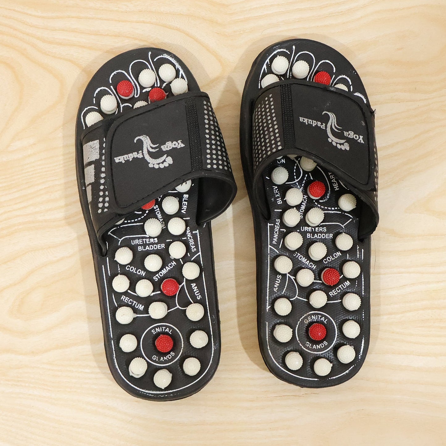 Reflexology foot massager sandals for relaxation and comfort