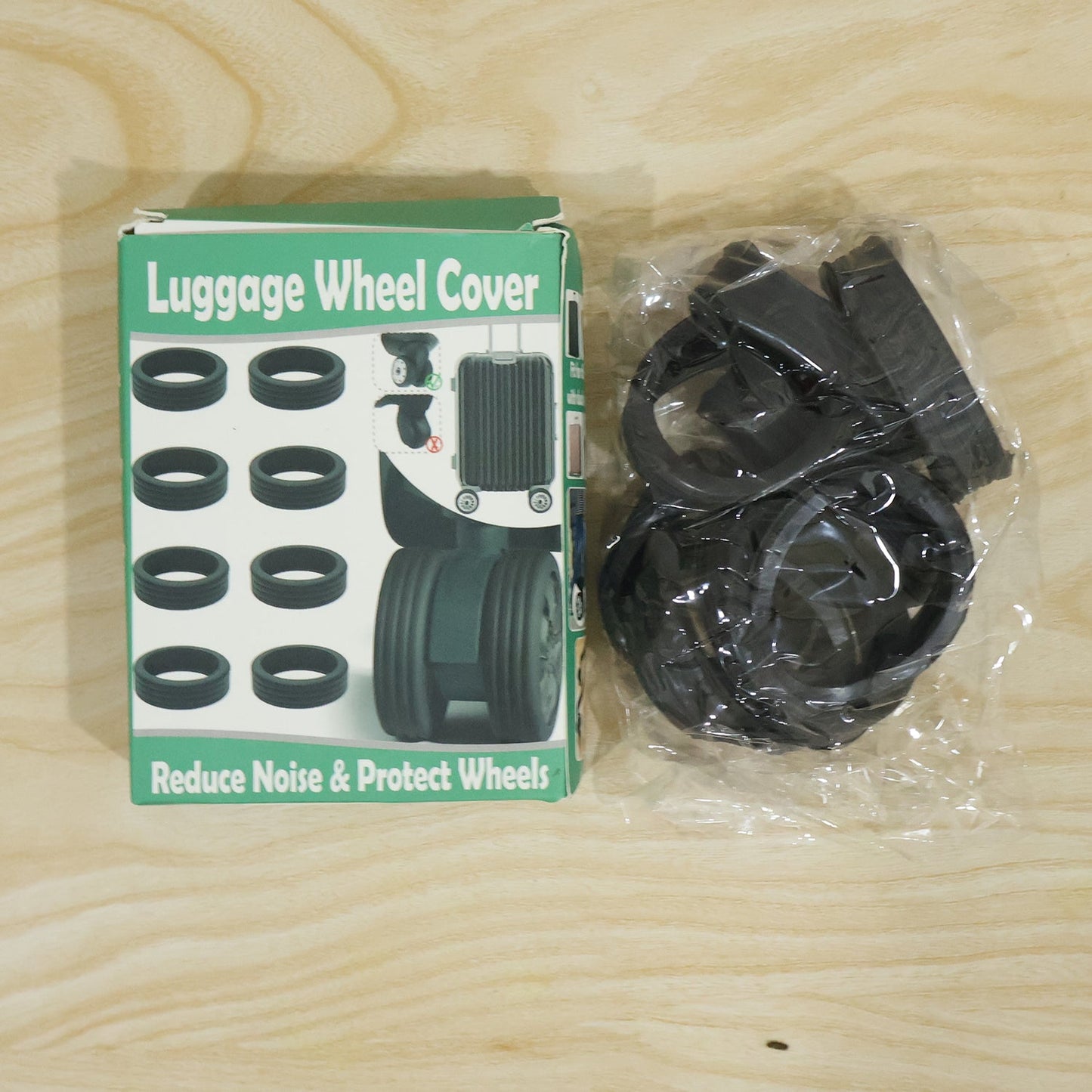 Durable silicone wheel covers to reduce noise and protect floors