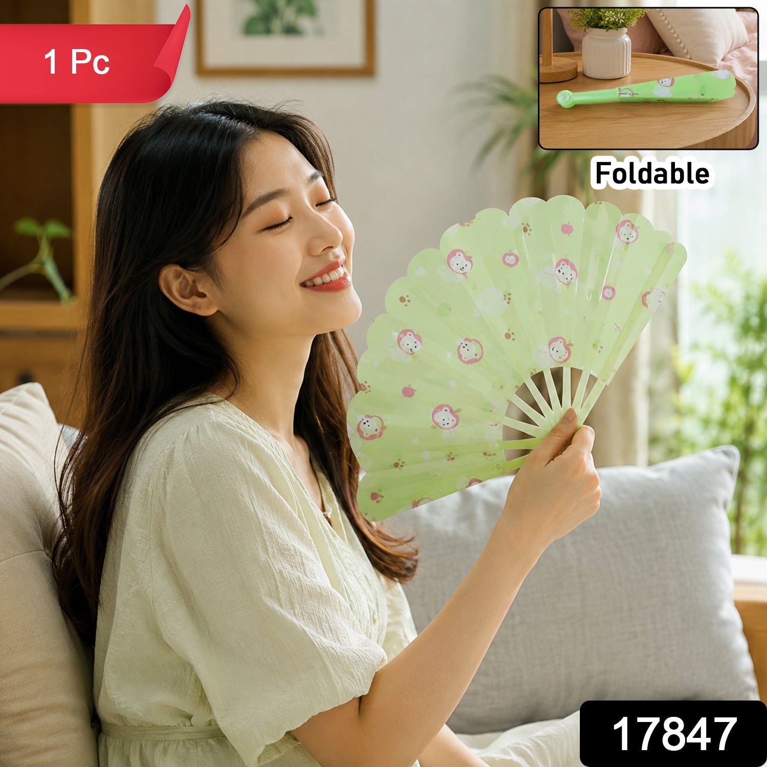 Portable Foldable Paper Fan 