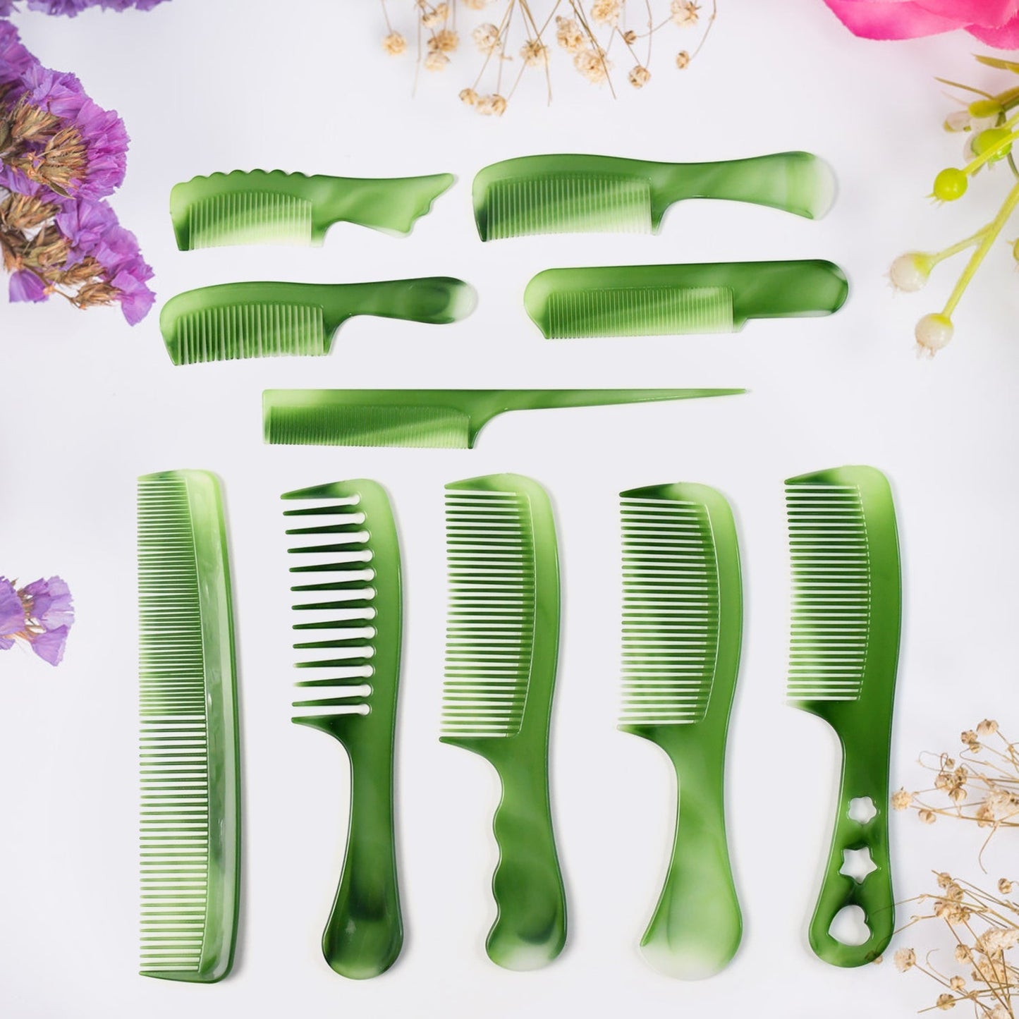 Professional Hair Styling Comb Set 10 Pc Salon