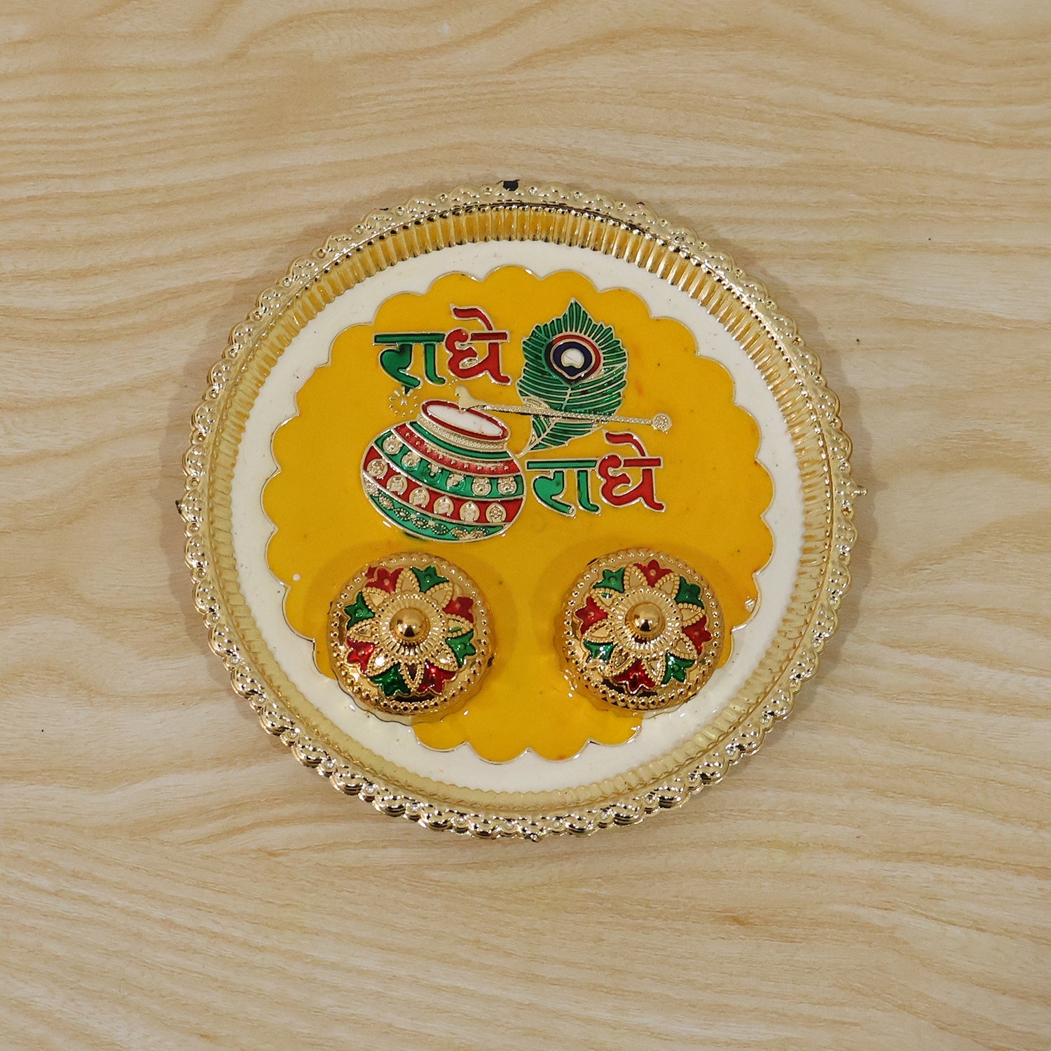 Kumkum pooja thali 1 pc