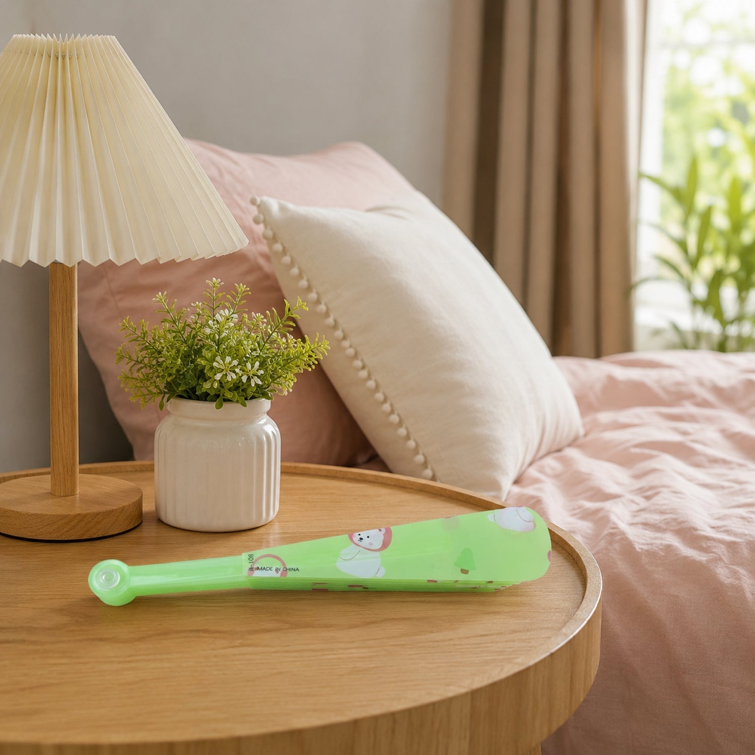 Folding hand fan with cute design for summer and travel