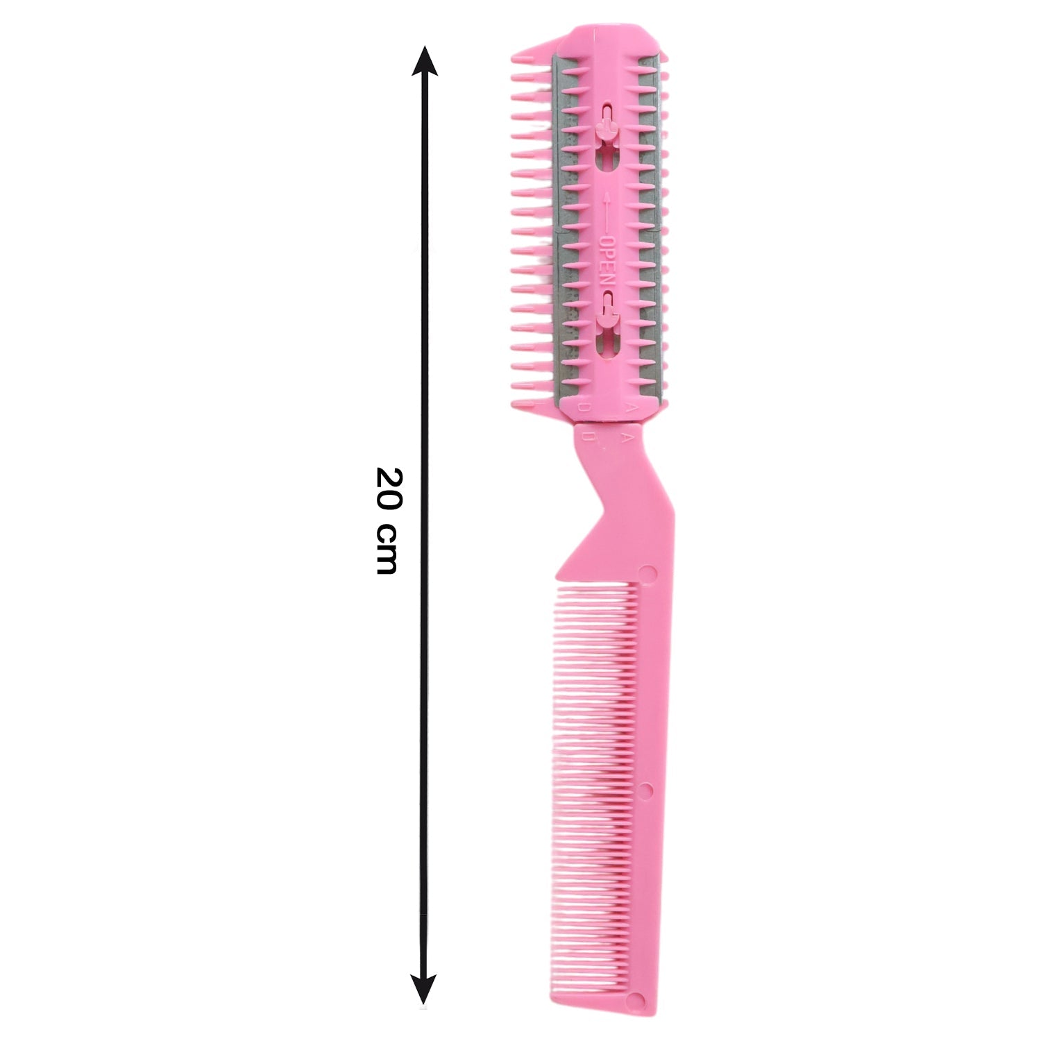 Hair thinning and trimming razor comb accessory