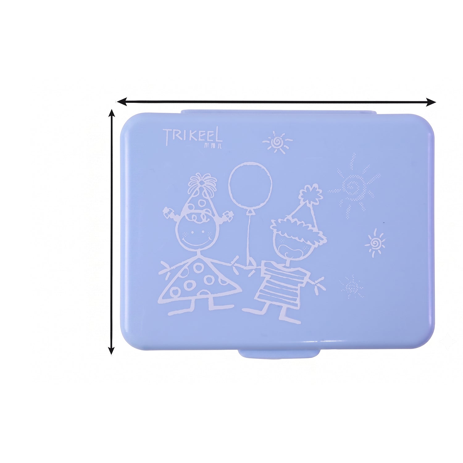 A 6 compartment pill organizer displayed clearly on a clean white background.