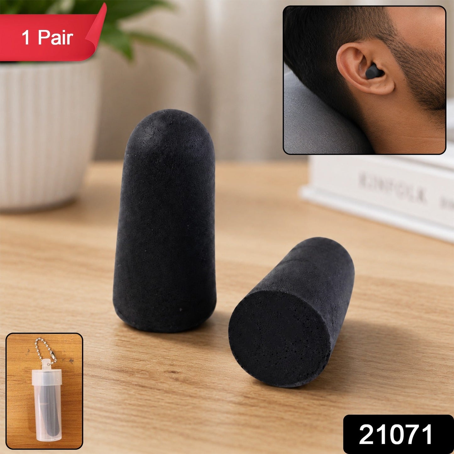 Men Soft Ear Plugs with Case Noise Reduction for Sleep