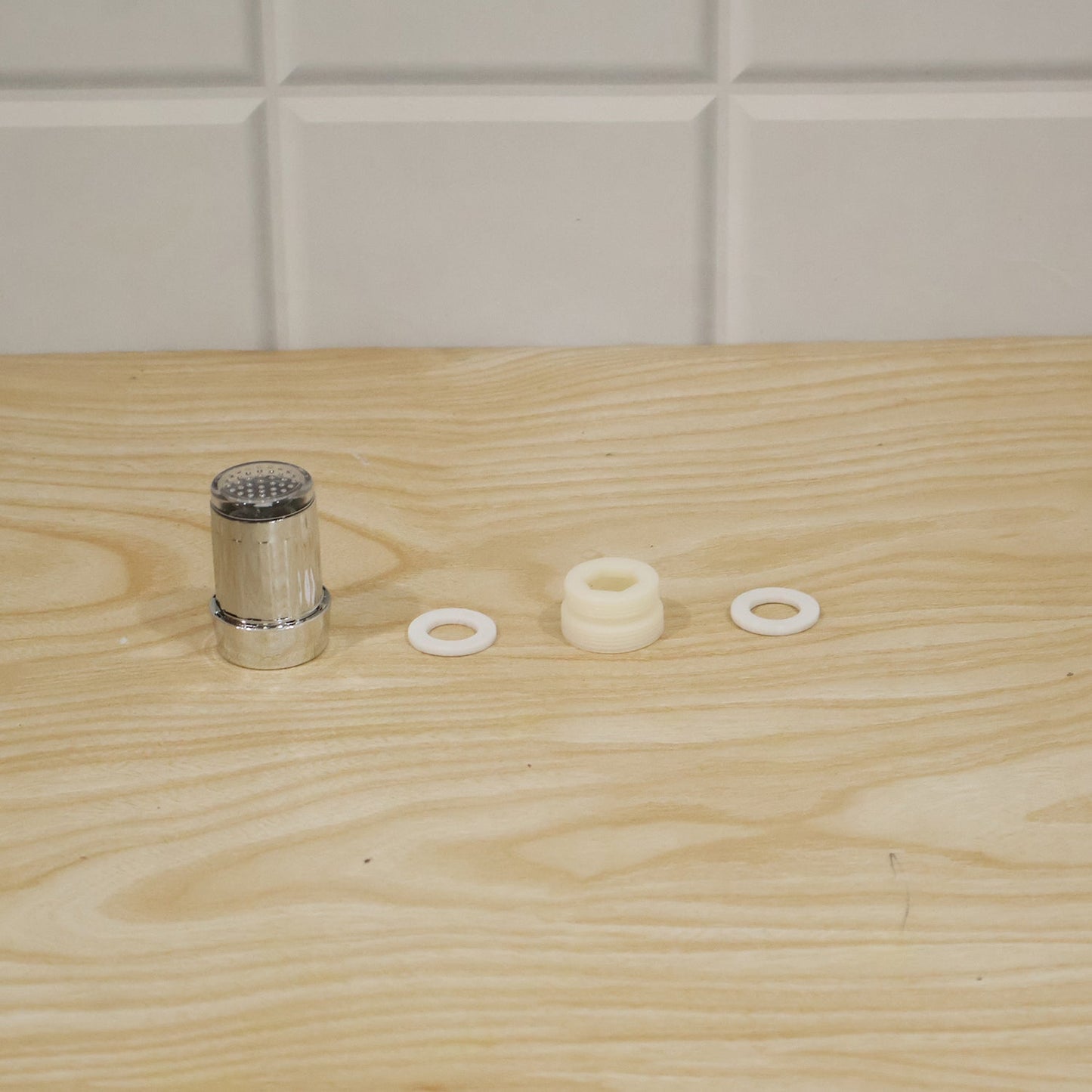 Live photo of LED dual flow faucet tap adapter