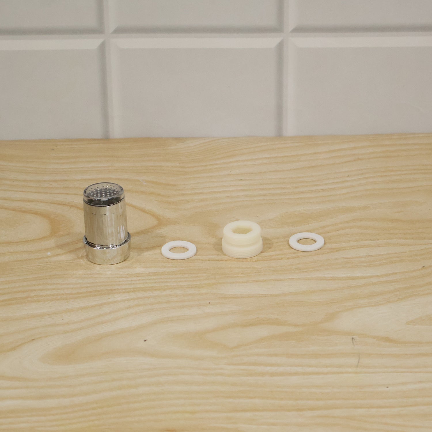 Live photo of LED dual flow faucet tap adapter