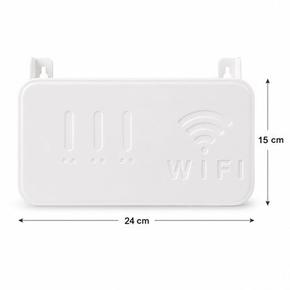 Size guide for wall mount WiFi router holder