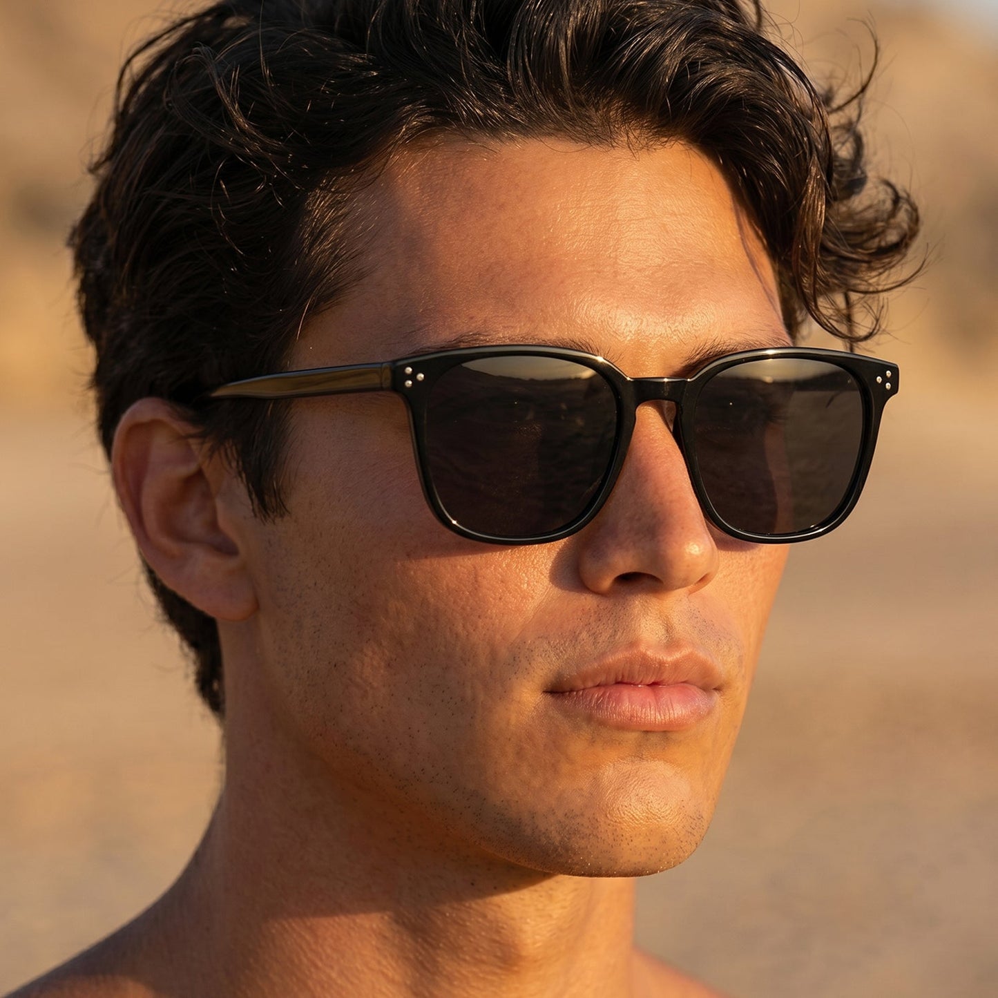 Classic black sunglasses style for men and women