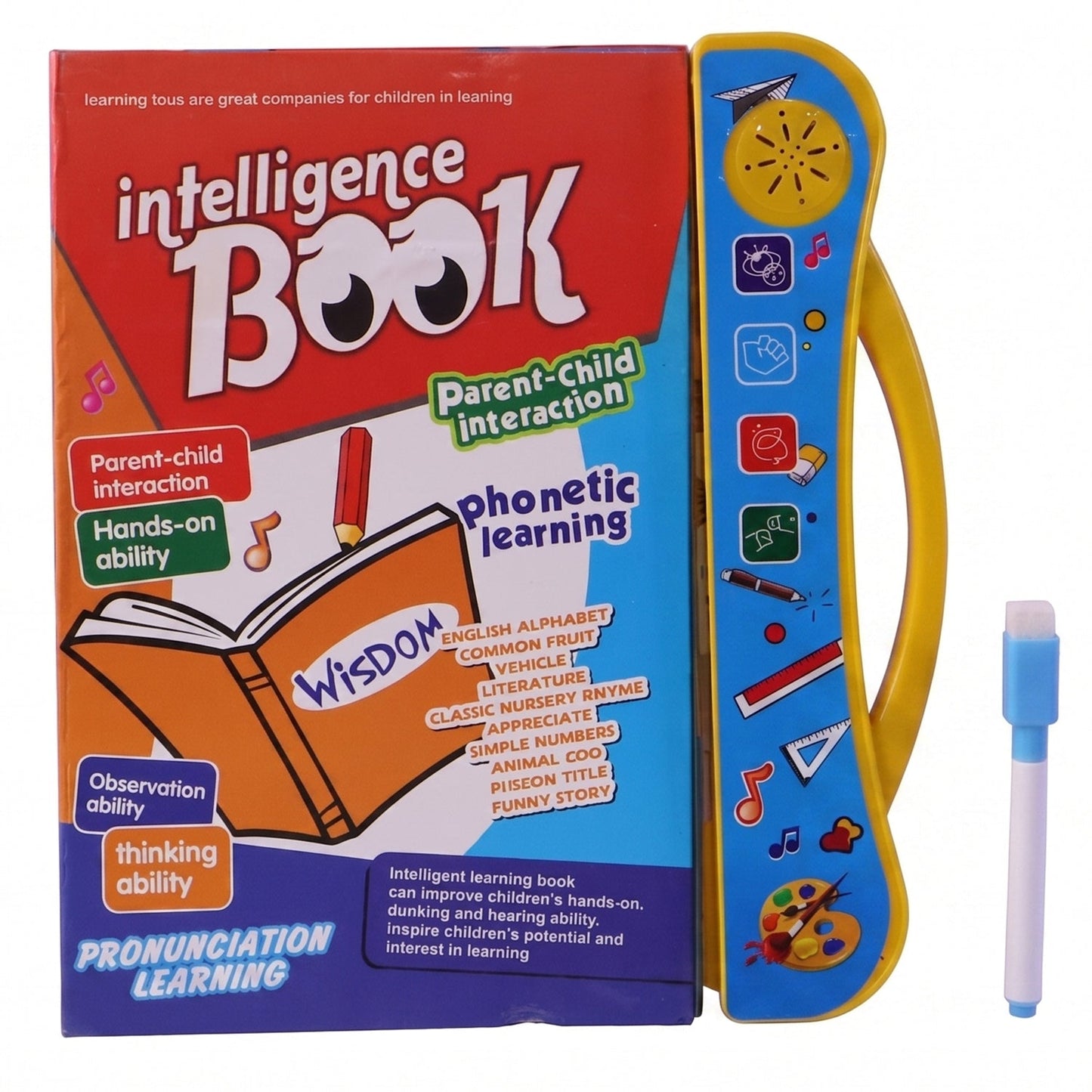 Kids sound book on white background educational toy