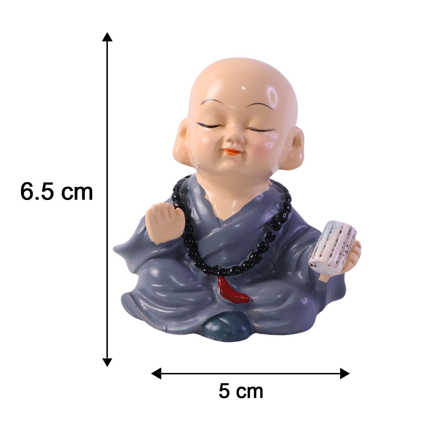Little monk Buddha statue size details