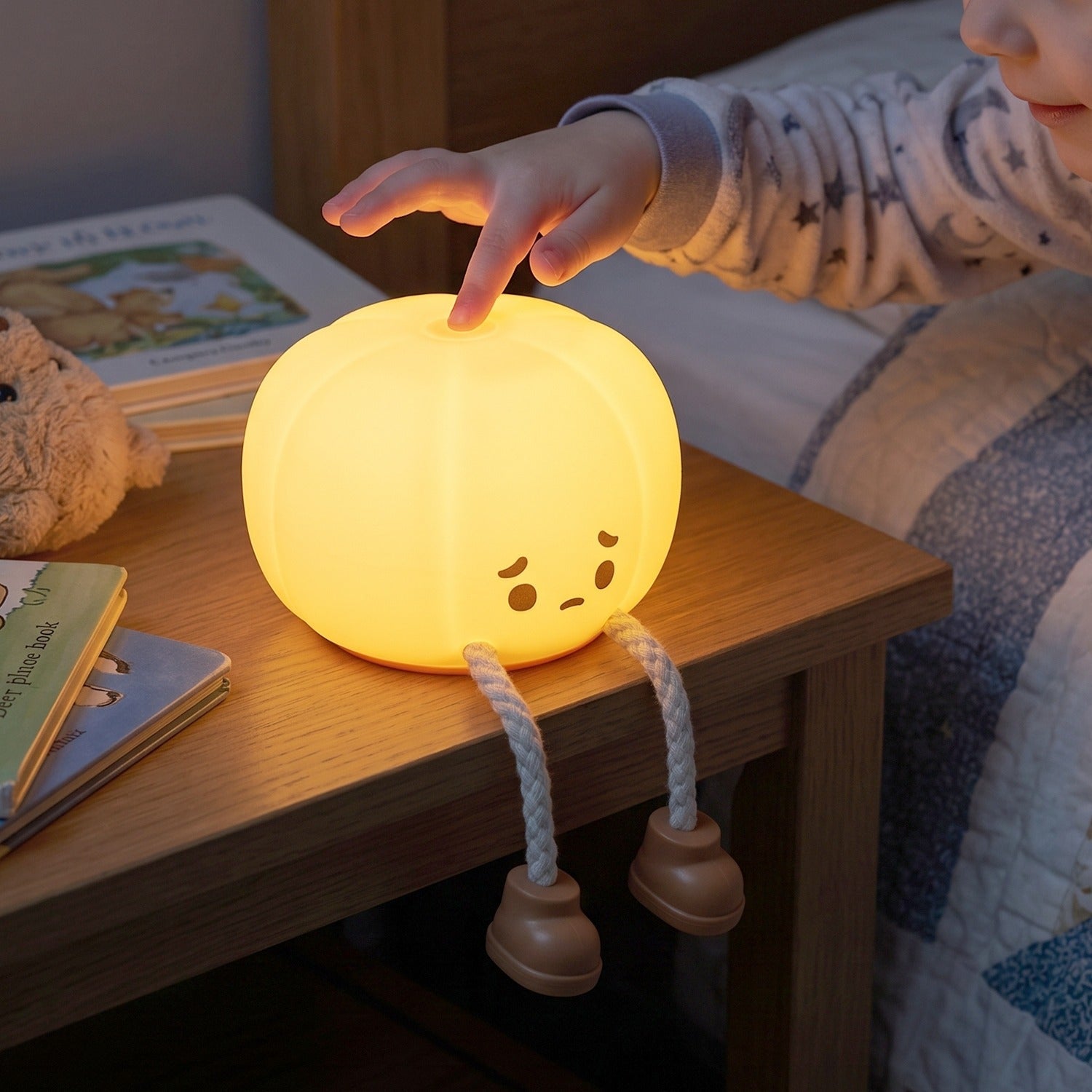 Cute pumpkin night light for bedroom