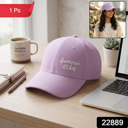 Pack of embroidered baseball caps in various colors for summer fashion