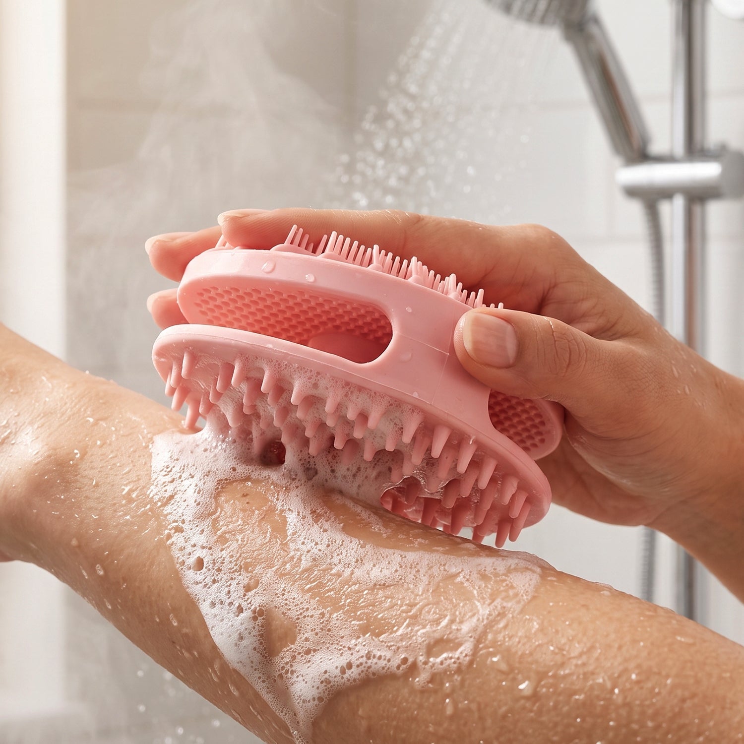 Body bath scrubber back brush - image 7