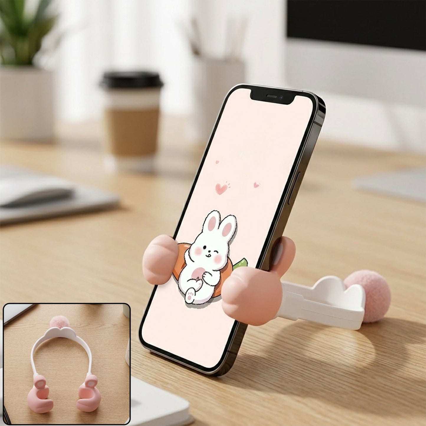 Flexible bunny phone holder - image 1