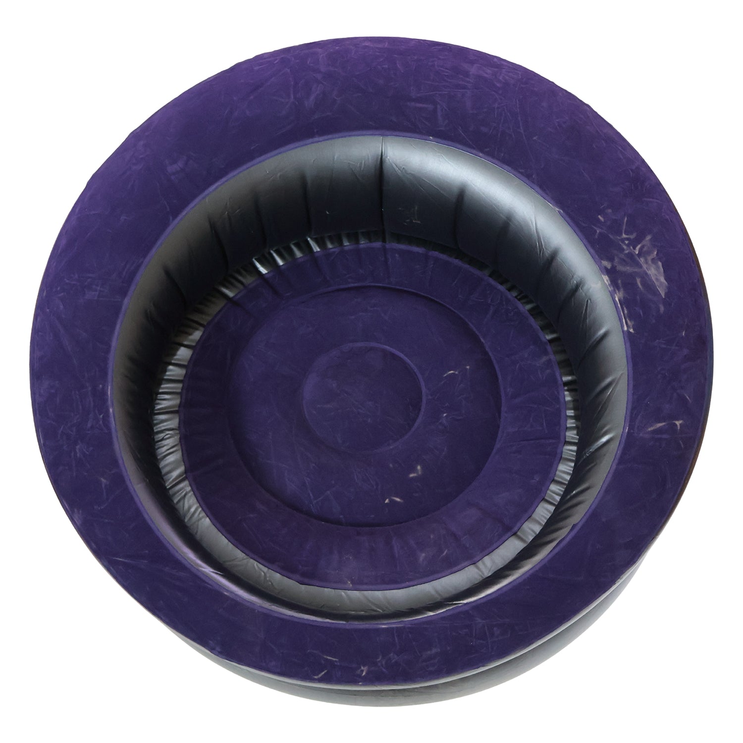 Inflatable sofa bed used in a living room