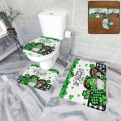 Main image of 3 in 1 bathroom mat set installed in bathroom