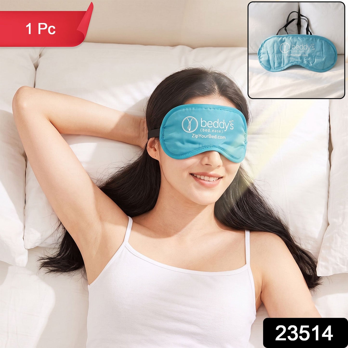 Light blocking eye mask elastic strap