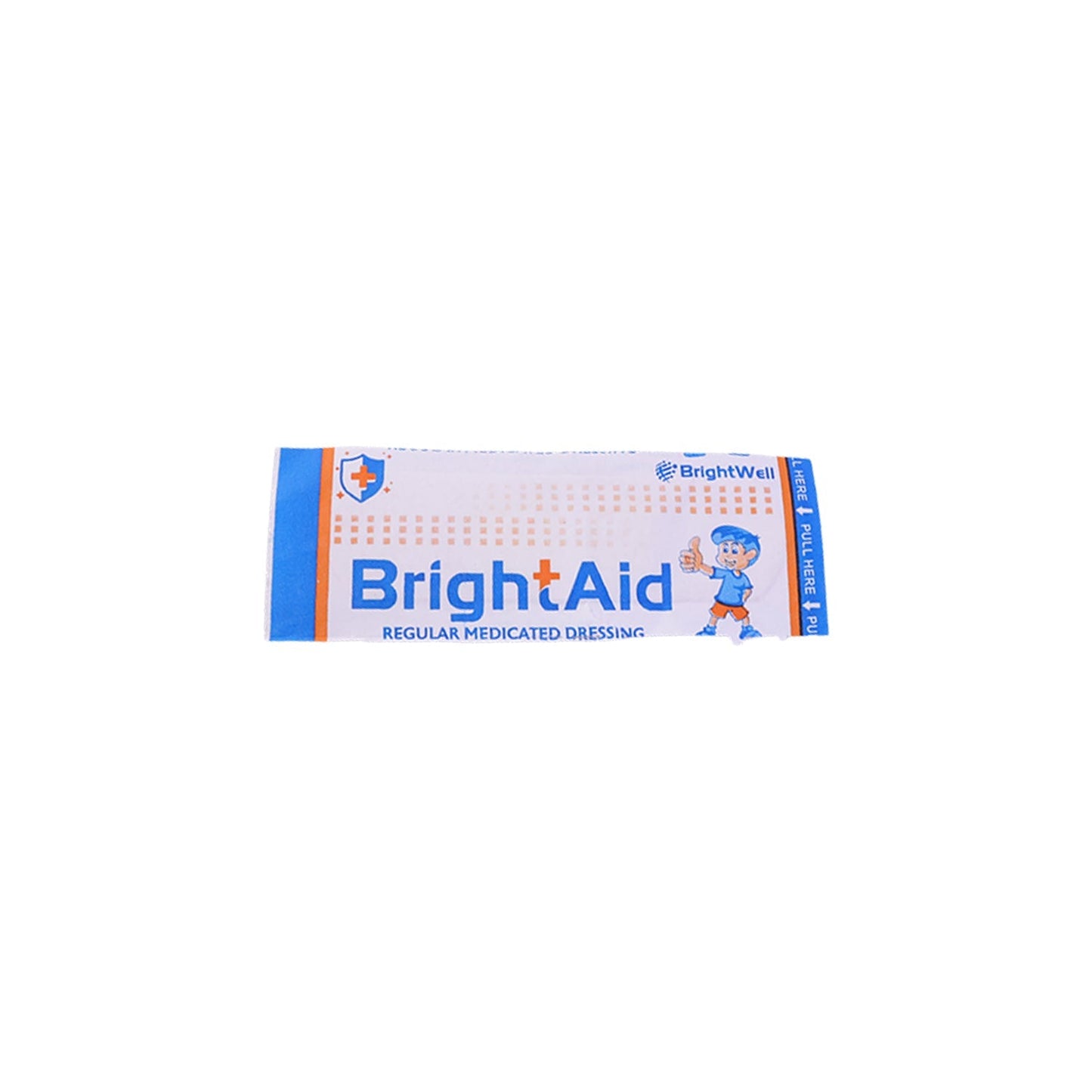 BrightAid adhesive bandages (5 Pc) ready for use.