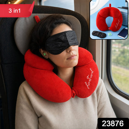 Neck pillow eye mask ear plugs