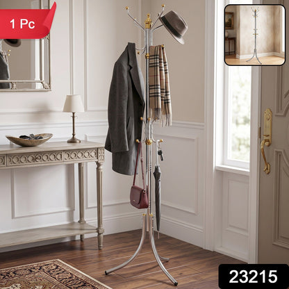 Multi Hook Metal Clothes Hanger Stand for Home