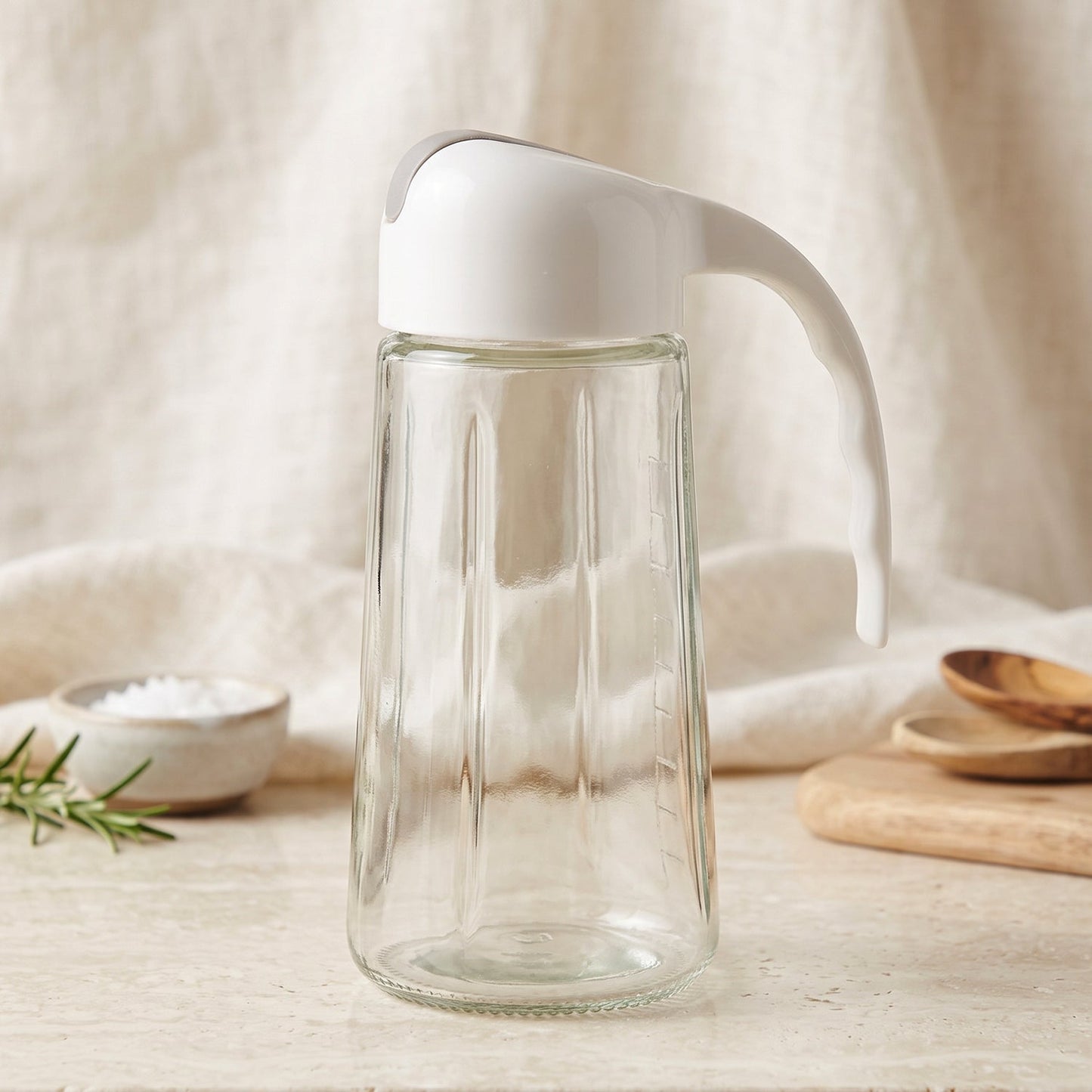 Glass auto open close oil dispenser bottle - image 4