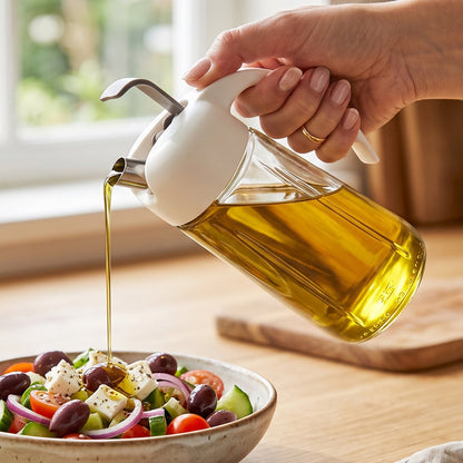 Glass auto open close oil dispenser bottle - image 7