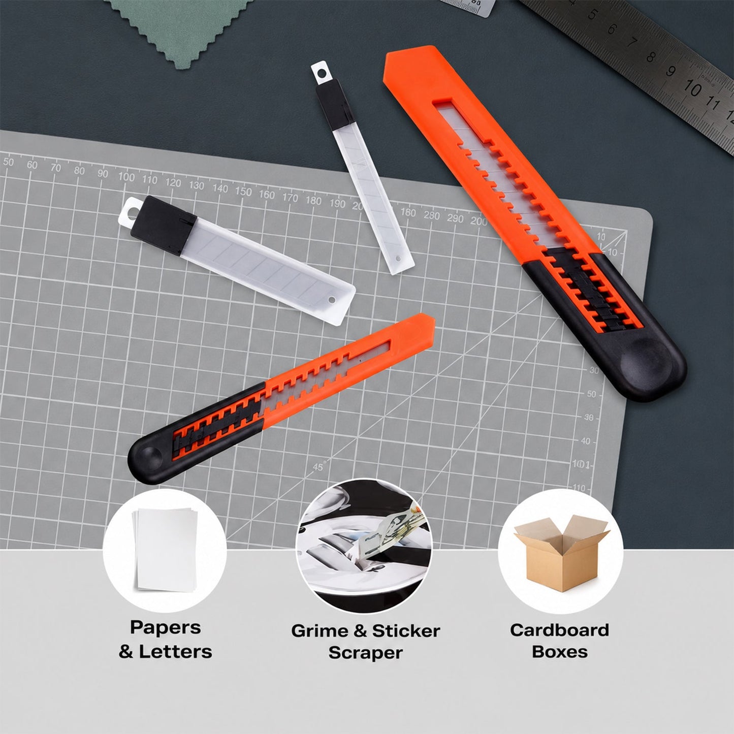 Cutter knife blade detail