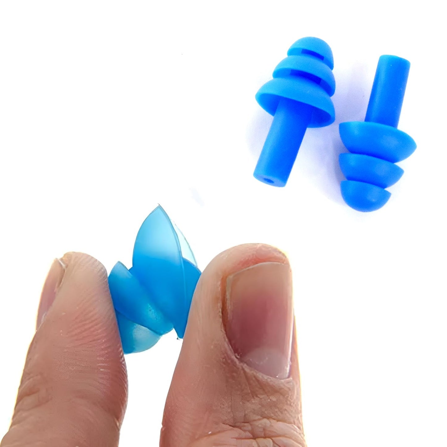 Men Swimming Ear Plugs Reusable Waterproof Silicone