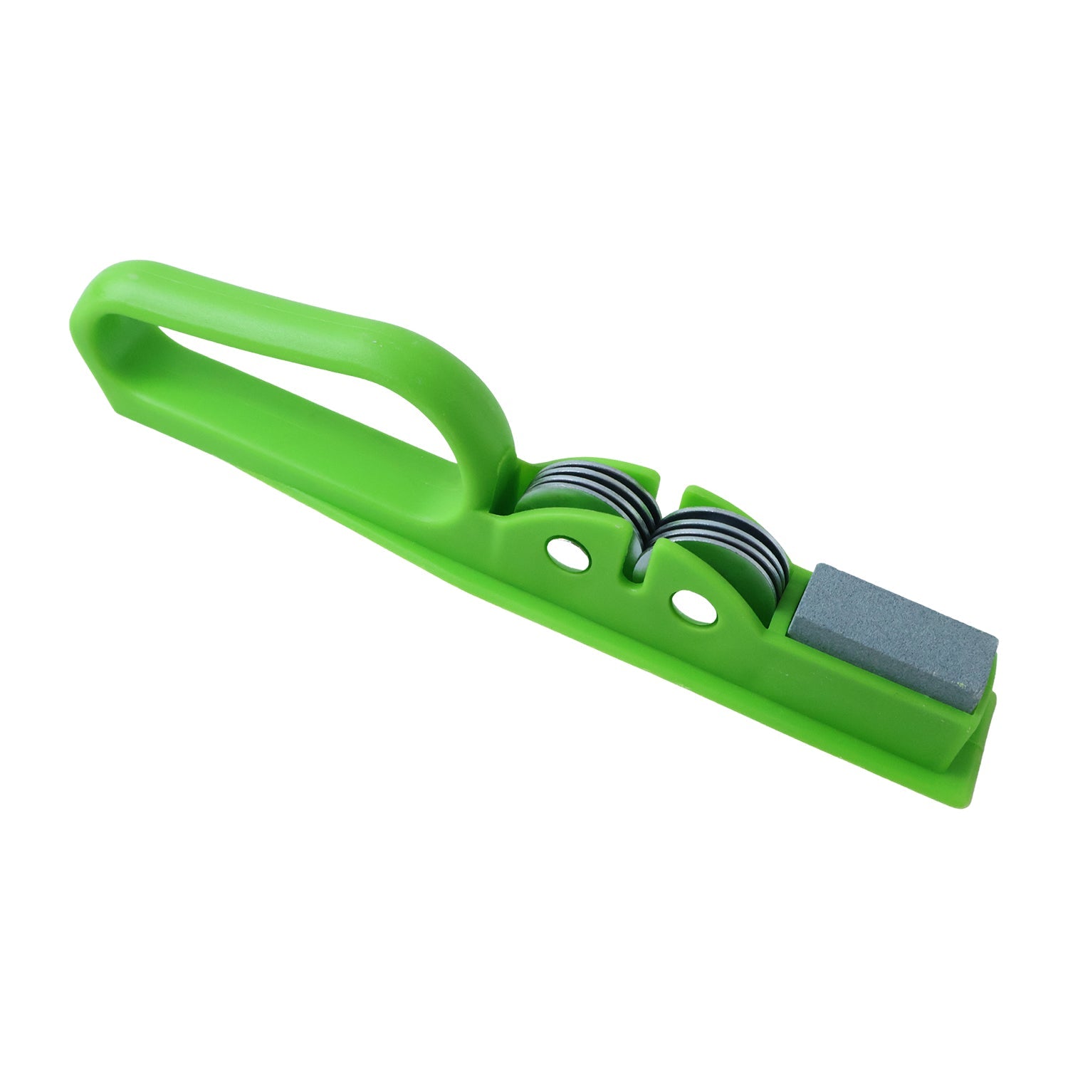 Portable manual sharpener to restore dull knife edges