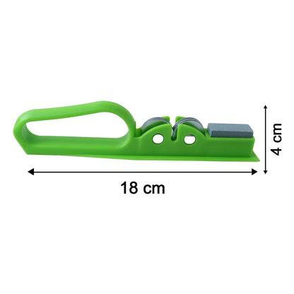 Kitchen knife sharpening tool with easy grip handle