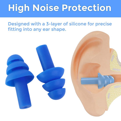 Men Swimming Ear Plugs Reusable Waterproof Silicone