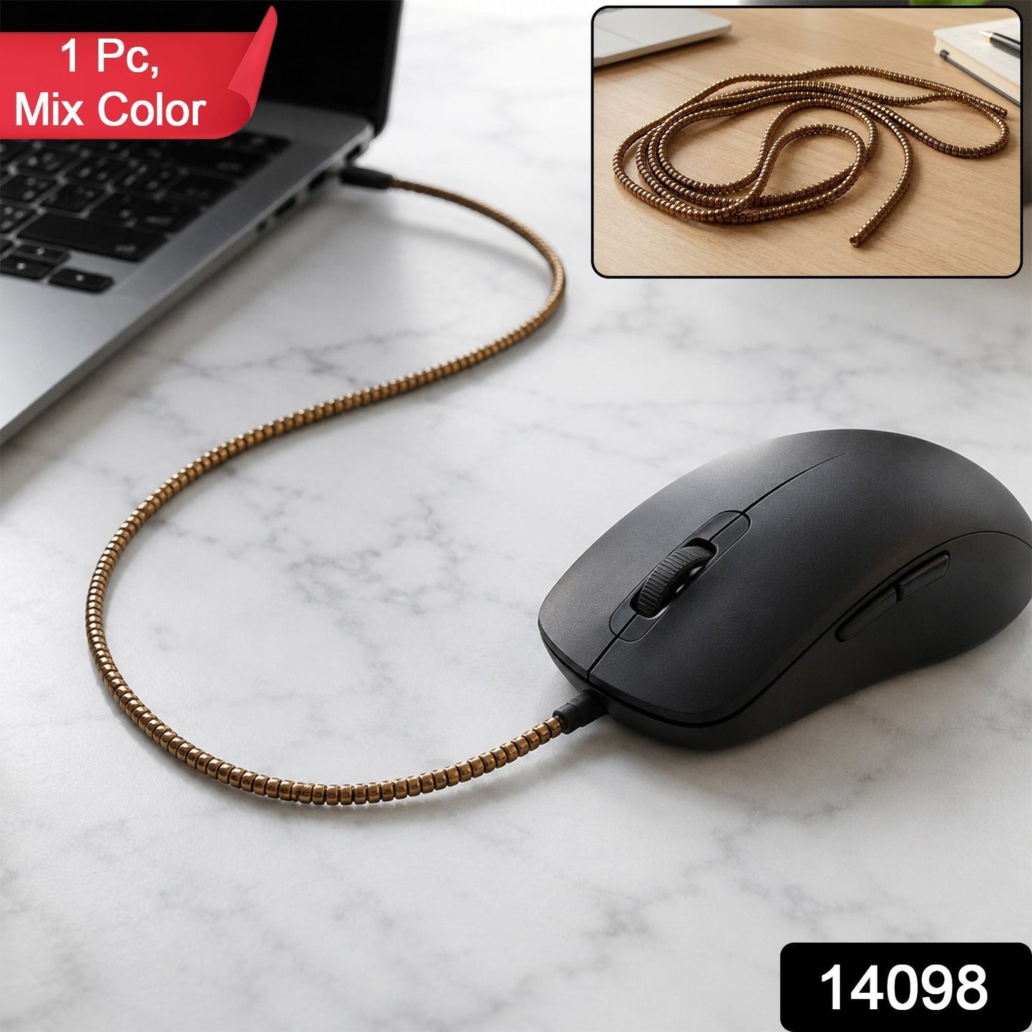 Spiral Cable Protector Sleeve for Mouse Cable