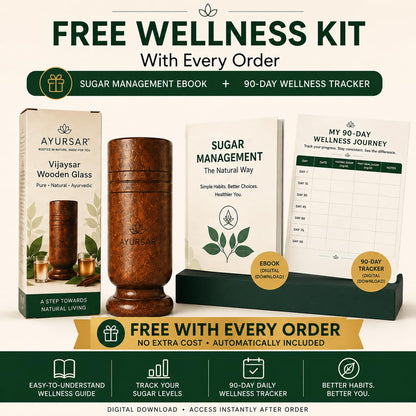 Weight Loss & Body Detox Wooden Water Glass (Purely Natural)