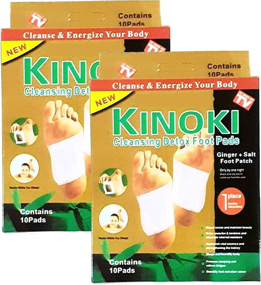 Detox Foot Pads with Ginger & Salt – 10 Pcs | Health Wellness | BUY 1 GET 1 FREE