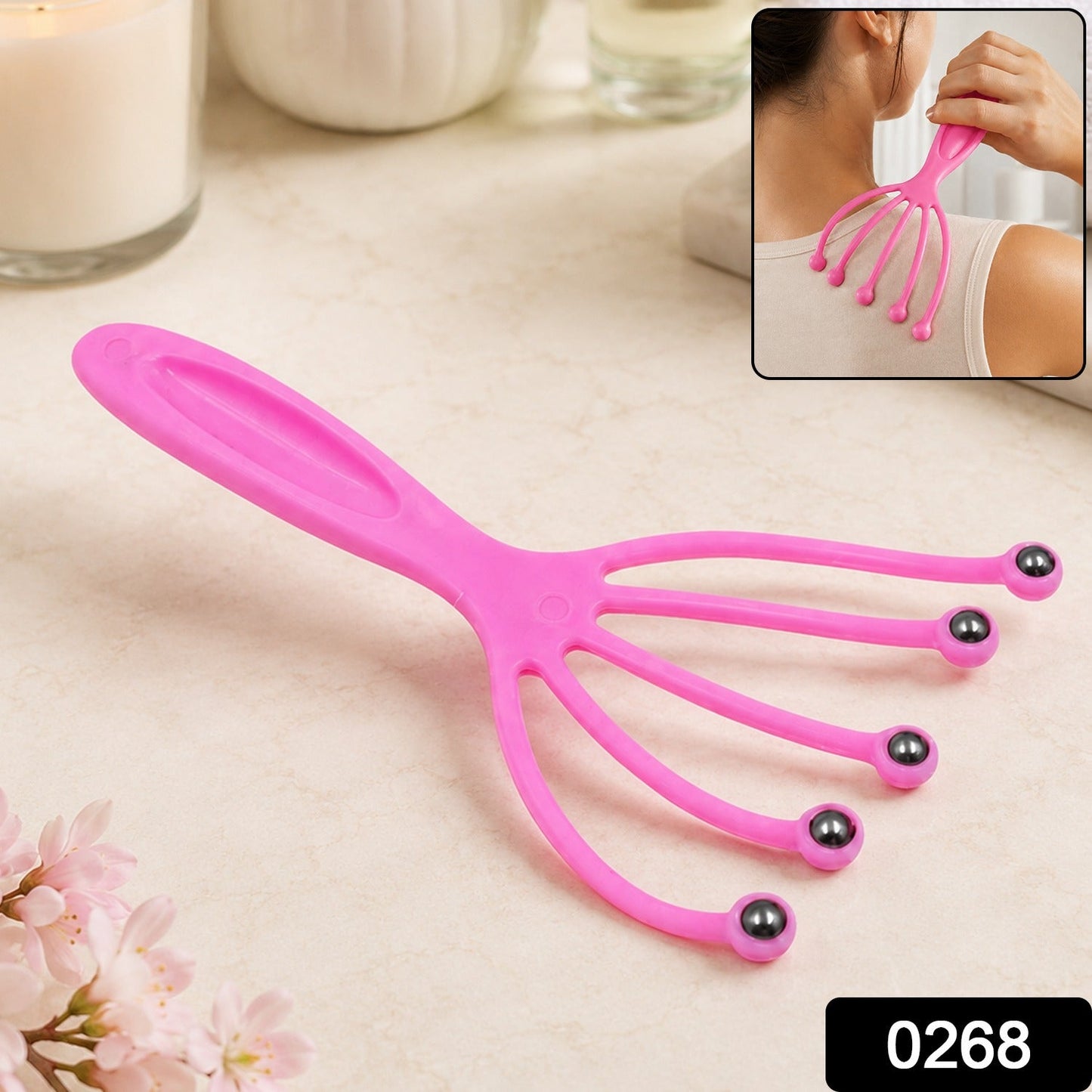 Portable Scalp Head Massager Relaxation Stress Relief