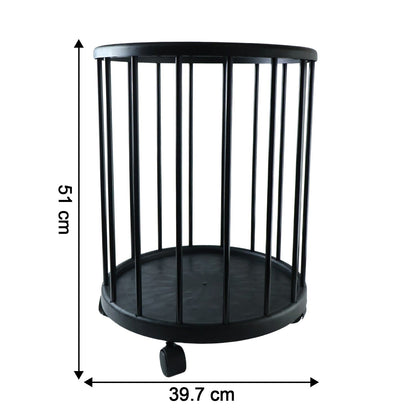 Rolling laundry basket for organising washing at home