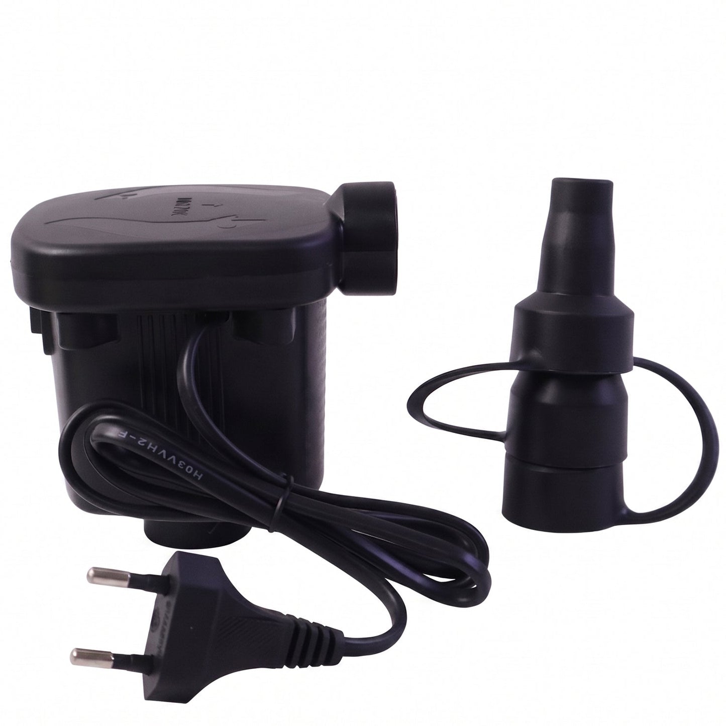 Sleek electric air pump in a compact, portable design against a clean white background.
