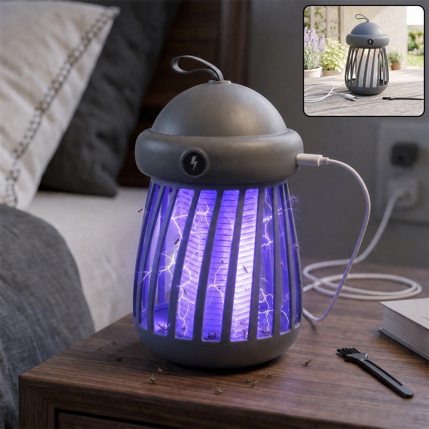 USB electric shock mosquito lamp