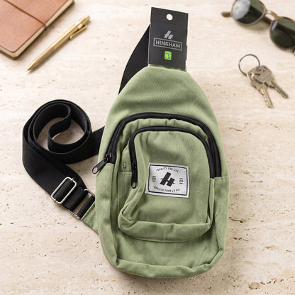 Kids Multi Pocket Sling Crossbody Chest Bag Canvas