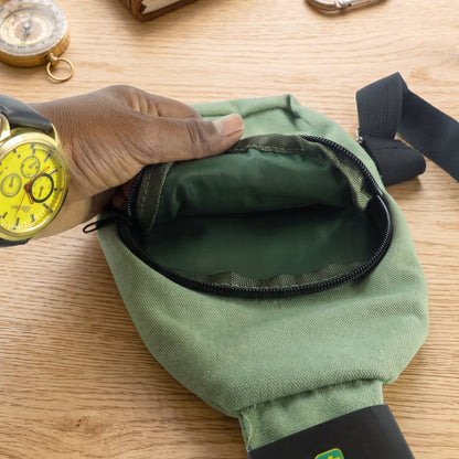 Men Multi Pocket Sling Crossbody Chest Bag Canvas