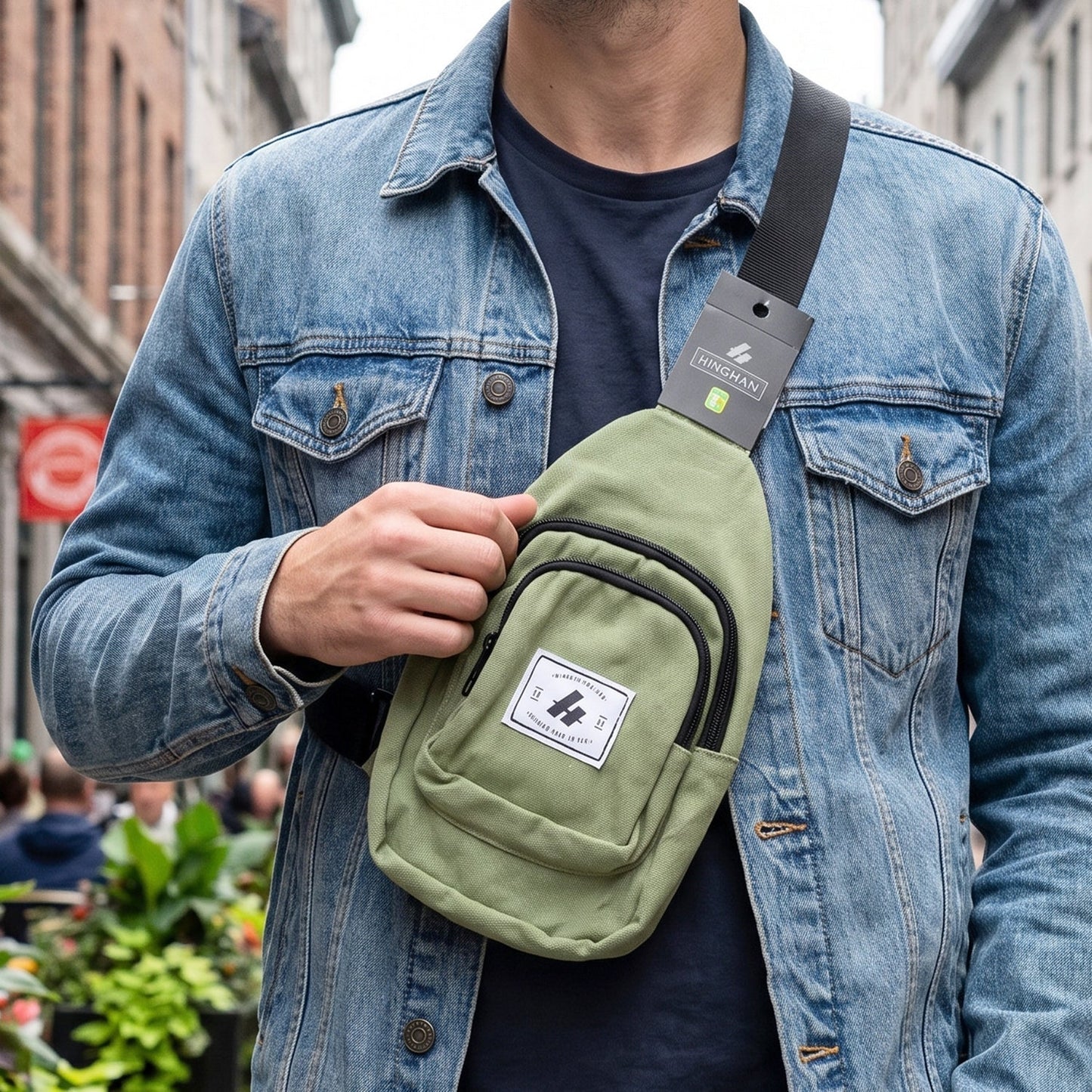 Kids Multi Pocket Sling Crossbody Chest Bag Canvas