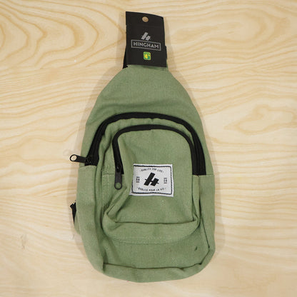 Men Multi Pocket Sling Crossbody Chest Bag Canvas
