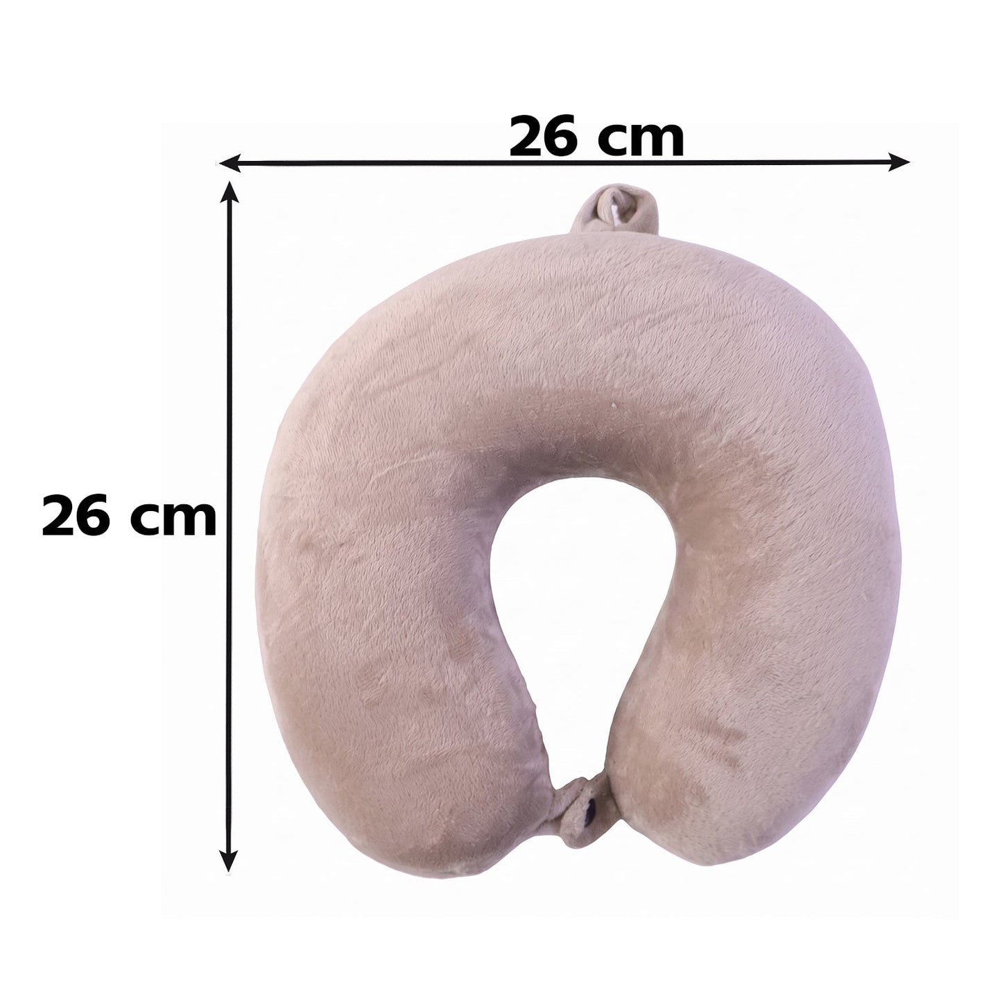 Portable velvet travel pillow for napping on the go