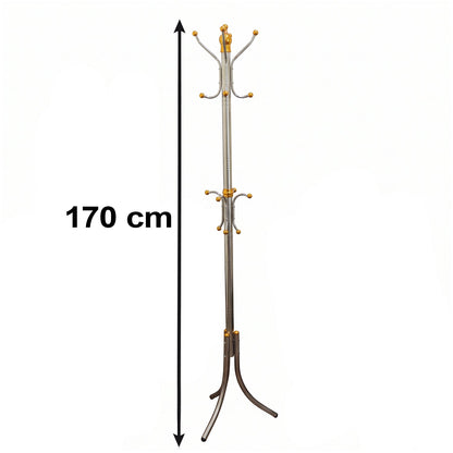 Multi Hook Metal Clothes Hanger Stand for Home