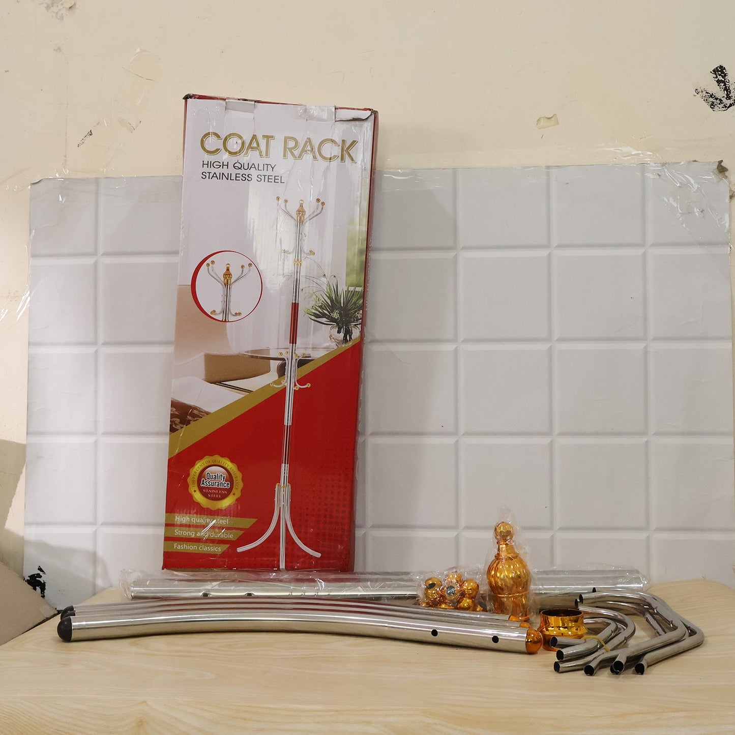 Multi Hook Metal Clothes Hanger Stand for Home