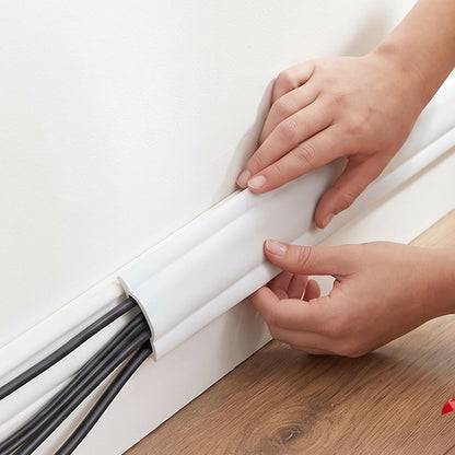 Durable wall wire cover for a clean cable free look