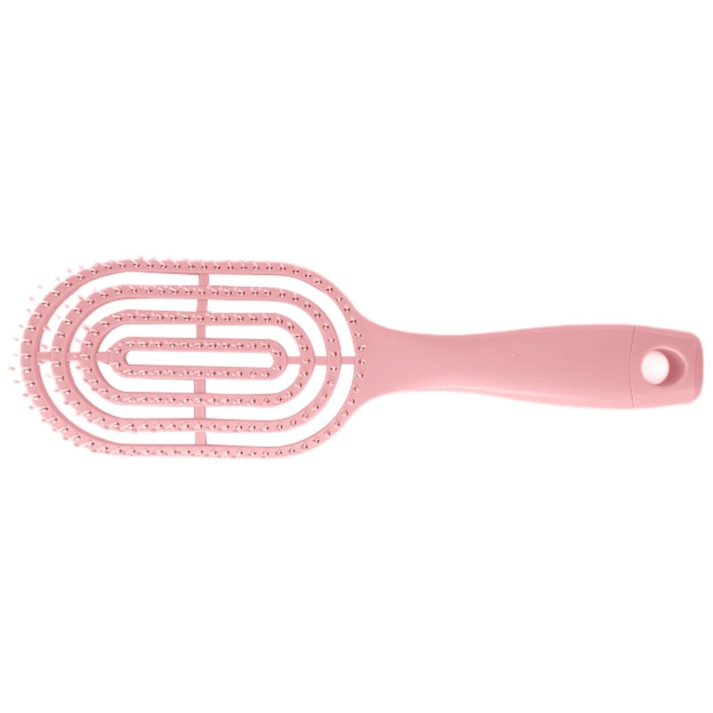 Men's hair brush held comfortably in hand, demonstrating easy grip.