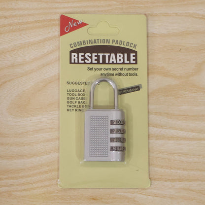 4 Digit Combination Padlock Resettable Number Lock for Luggage and Locker (1 Pc) view 9